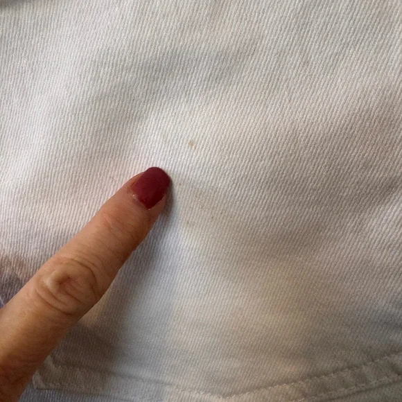 Old Navy Women's Classic High Rise OG White Jean Shorts Size 12 Button Fly NWTS - Picture 9 of 13